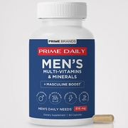 Prime Daily Men's Multi-Vitamins & Minerals + Masculine Boost, 60 Capsules, Prime Brands