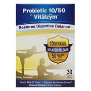 Probiotic 10/50 by Vitalzym, 30 Vegetable Capsules, World Nutrition