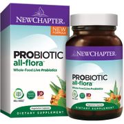 Probiotic All-Flora, Whole-Food Live Probiotics, 30 Vegetarian Capsules, New Chapter