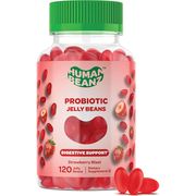 Probiotic Jelly Bean Gummies for Adults, 120 Jelly Beans, Human Beanz