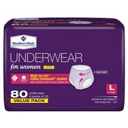Protective Underwear for Women - Large, Value Pack, 80 ct, Member's Mark
