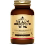 Psyllium Husks Fiber 500 mg, 200 Vegetable Capsules, Solgar