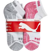 Puma Women's Low Cut Socks - Pink, 6 Pack