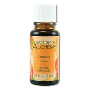 Pure Essential Oil Lemon, 0.5 oz, Nature's Alchemy