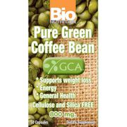 Pure Green Coffee Bean 800 mg, 50 Capsules, Bio Nutrition Inc.