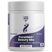 PureHMO Beauty Mix, with Collagen Peptides & Hyaluronic Acid, 20 Servings, Layer Origin Nutrition