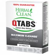 QTabs Maximum Strength Cleansing Formula (Quick Tabs), 10 Tablets, Herbal Clean Detox