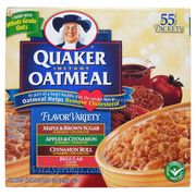 Quaker Instant Oatmeal Flavor Variety Pack, 55 Packets