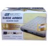 EZ Inflate Queen Size Suede Airbed with Built-in Pump