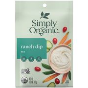 Ranch Dip Mix, 1.5 oz, Simply Organic