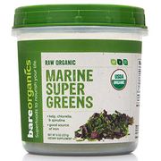 Raw Organic Marine Super Greens Powder, 8 oz, BareOrganics Superfoods