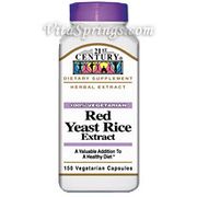 Red Yeast Rice Extract 150 Vegetarian Capsules, 21st Century Health Care