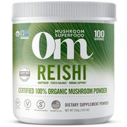 Reishi Mushroom Superfood Powder, 200 g, Om Organic Mushroom Nutrition