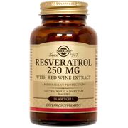 Resveratrol 250 mg with Red Wine Extract, 30 Softgels, Solgar