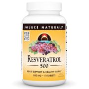Resveratrol 500 500 mg, Value Size, 120 Tablets, Source Naturals