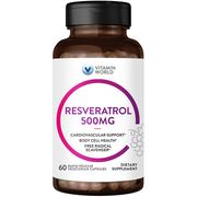 Resveratrol 500 mg, 60 Rapid Release Vegetarian Capsules, Vitamin World