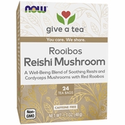 Rooibos Reishi Mushroom Tea, 24 Tea Bags, NOW Foods