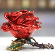 Rose Gilt Jewelry Gift Box with Fine Crystals