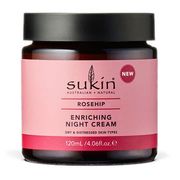 Rosehip Enriching Night Cream, 4.06 oz, Sukin
