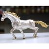 Runnig Horse Gilt Jewelry Gift Box with Fine Crystals