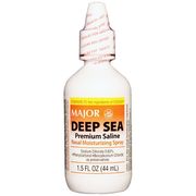 Deep Sea Premium Saline Nasal Moisturizing Spray, 1.5 oz (44 ml), Major