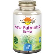 Saw Palmetto Berries, 250 Vegetarian Capsules, Nature's Life