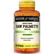 Saw Palmetto 500 mg, 90 Capsules, Mason Natural