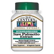 Saw Palmetto Extract 60 Vegetarian Capsules, 21st Century Health Care