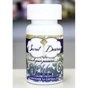 Secret Desires For Him, Male Sexual Enhancement, 14 Capsules/Bottle