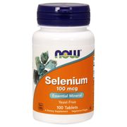 Selenium 100 mcg Yeast Free, 100 Tablets, NOW Foods