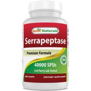 Serrapeptase 40000 SPUs, 180 Vegetarian Capsules, Best Naturals