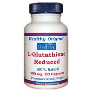 Setria L-Glutathione Reduced 500 mg, 60 Capsules, Healthy Origins