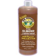 Shea Vision, Pure Almond Castile Soap with Organic Shea Butter, 8 oz, Dr. Woods