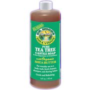 Shea Vision, Pure Tea Tree Castile Soap with Organic Shea Butter, 32 oz, Dr. Woods