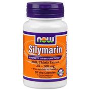 Silymarin 300 mg, Milk Thistle with Artichoke & Dandelion, 50 Veg Capsules, NOW Foods