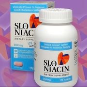 Slo-Niacin 500 mg, 175 Tablets, Polygel Controlled-Release Niacin