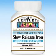 Slow Release Iron, 60 Tablets, 21st Century HealthCare