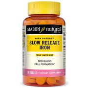 Slow Release Iron, 60 Tablets, Mason Natural