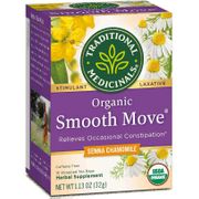 Organic Smooth Move Tea, Senna Chamomile, 16 Tea Bags, Traditional Medicinals Teas