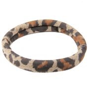 Snake Print Hair Elastic Medium - Jessenia - Tan, 2 ct Per Card, DiPrima Beauty