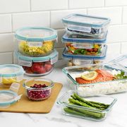 Snapware Pyrex Glass Food Keeper Set, Airtight & Leakproof, 18 Pc
