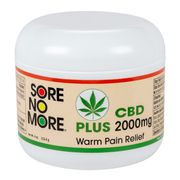 Sore No More PLUS CBD Warm Pain Relief Gel, 4 oz Jar