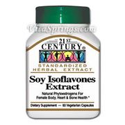 Soy Isoflavones Extract 60 Vegetarian Capsules, 21st Century Health Care