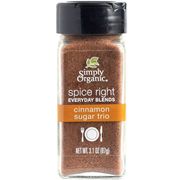 Spice Right Cinnamon Sugar Trio, 3.1 oz, Simply Organic