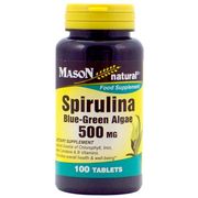 Spirulina 500 mg, 100 Tablets, Mason Natural