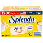 Splenda Zero Calorie Sweetener Individual Packets, 1 g x 1200 Packets