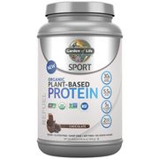 SPORT Refuel Organic Plant-Based Protein Powder, Chocolate, 29.6 oz (840 g), Garden of Life