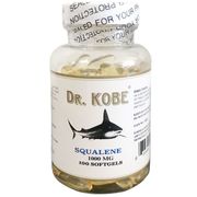Squalene 1000 mg, from Deep Sea Shark Liver Oil, 100 Softgels x 12 Bottles, Dr. Kobe