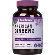 Standardized American Ginseng Root Extract, 60 Vcaps, Bluebonnet Nutrition