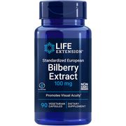 Standardized European Bilberry Extract 100 mg, 90 Vegetarian Capsules, Life Extension